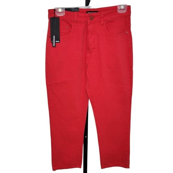 Fashion Nova  Momokrom High Rise Crop Straight Leg Jeans - Picture 5 of 5